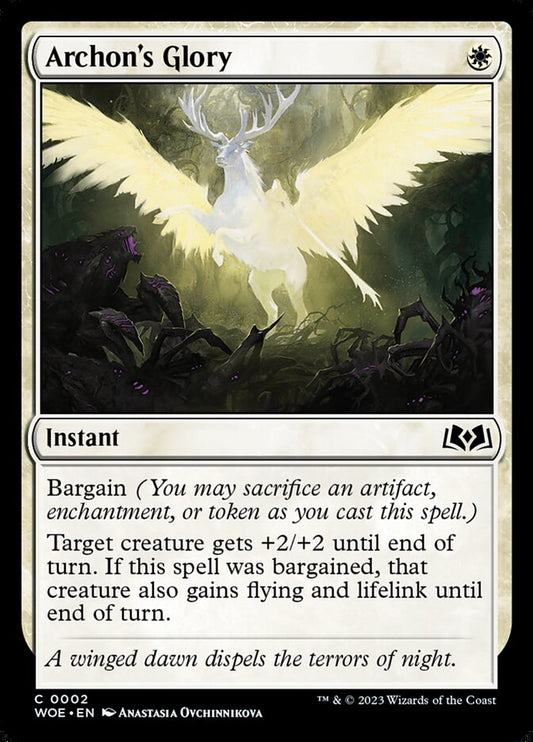 MTG Card Title: Archon's Glory WOE/2