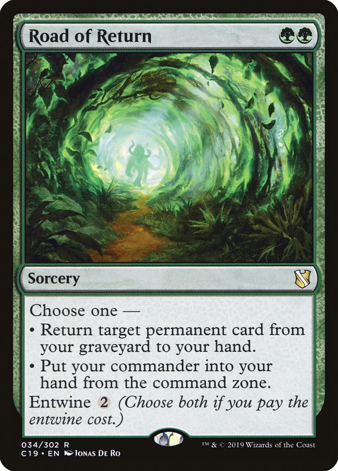 MTG Card Title: Road of Return C19/34