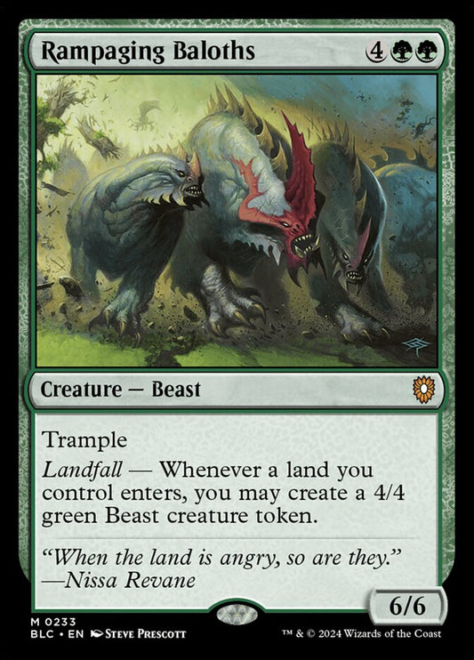 MTG Card Title: Rampaging Baloths BLC/233