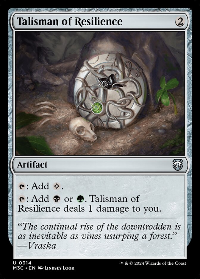 MTG Card Title: Talisman of Resilience M3C/314