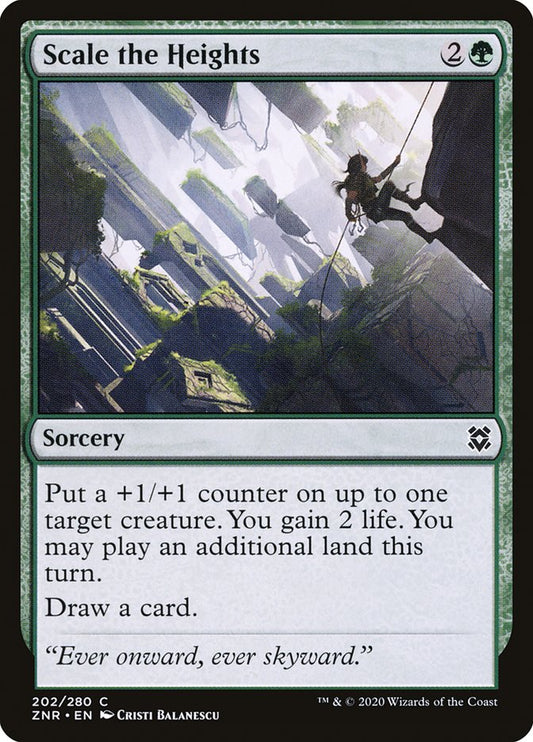 MTG Card Title: Scale the Heights ZNR/202