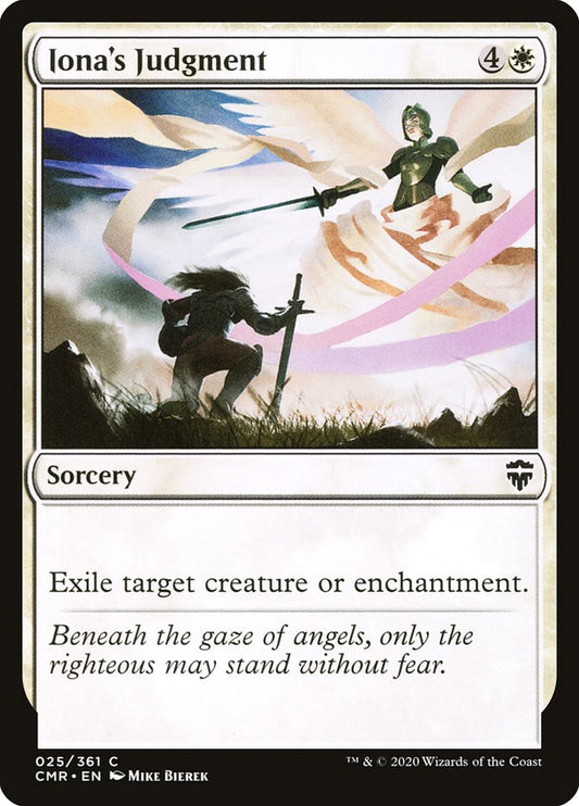 MTG Card Title: Iona's Judgment CMR/25