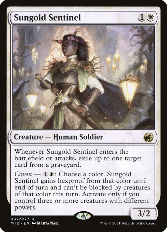 MTG Card Title: Sungold Sentinel MID/37