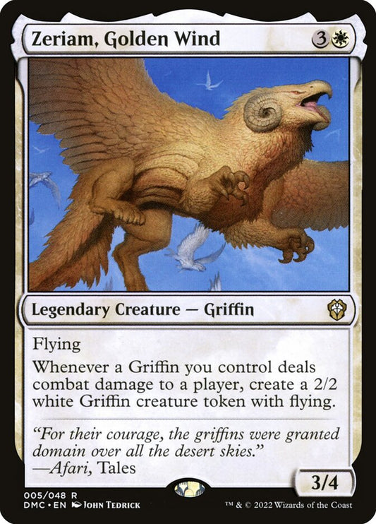 MTG Card Title: Zeriam, Golden Wind DMC/5
