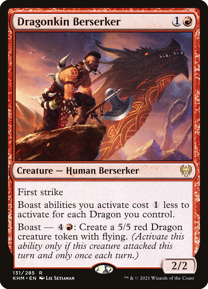 MTG Card Title: Dragonkin Berserker KHM/131
