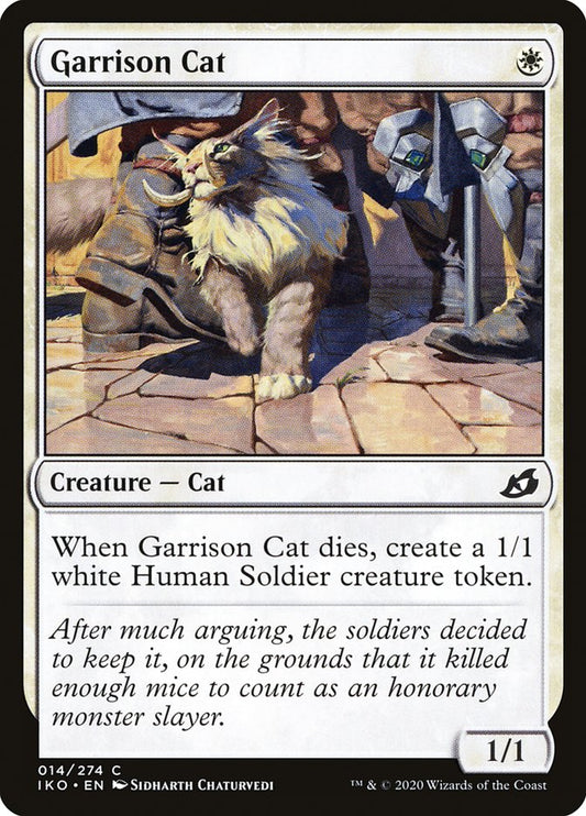 MTG Card Title: Garrison Cat IKO/14