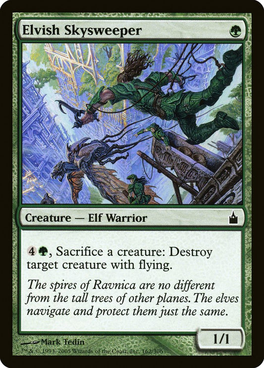 MTG Card Title: Elvish Skysweeper RAV/162