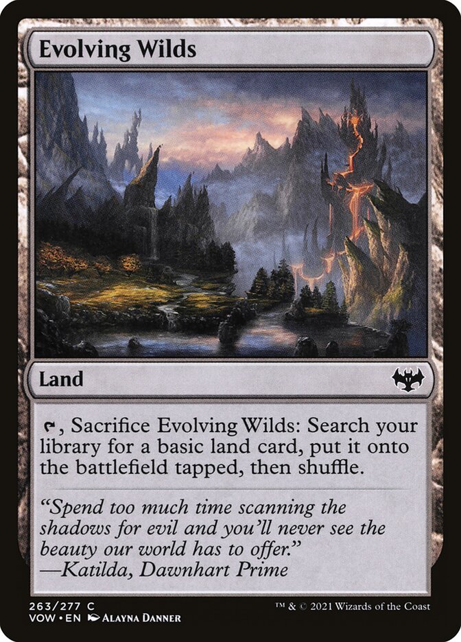 MTG Card Title: Evolving Wilds VOW/263