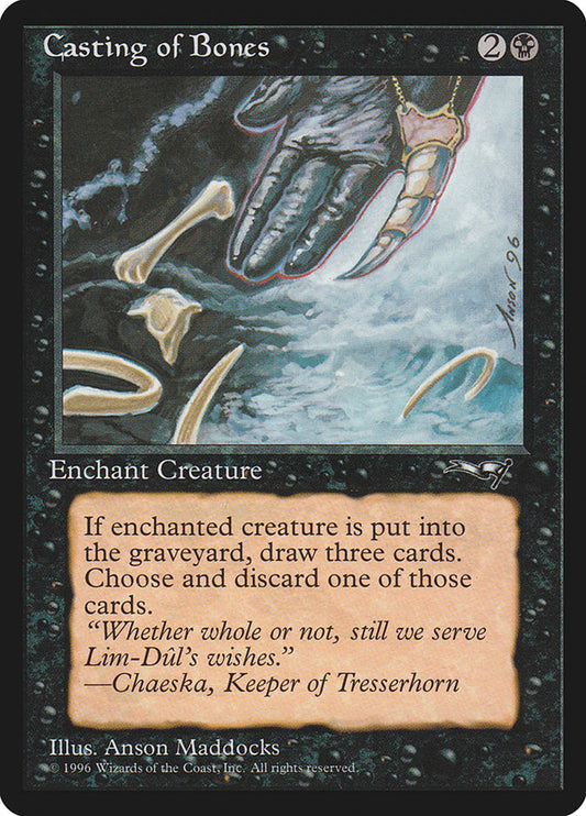 MTG Card Title: Casting of Bones ALL/44a