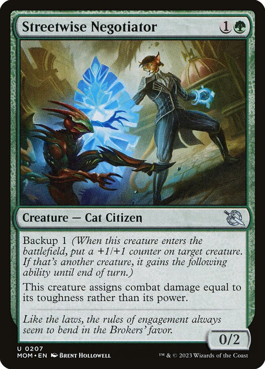 MTG Card Title: Streetwise Negotiator MOM/207