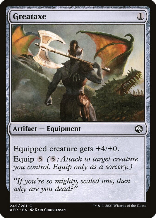 MTG Card Title: Greataxe AFR/245