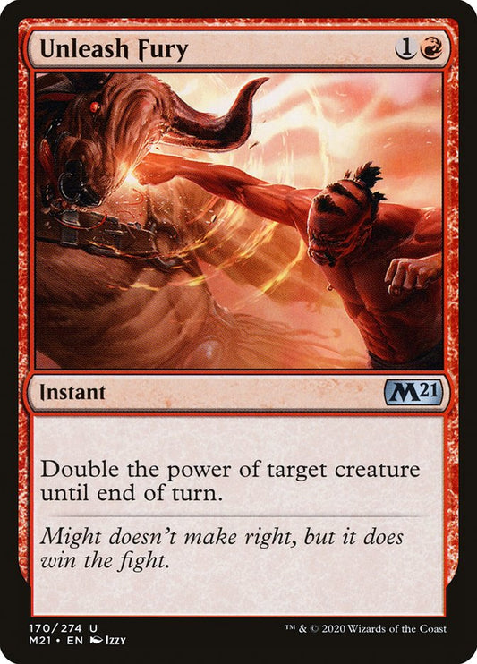 MTG Card Title: Unleash Fury M21/170