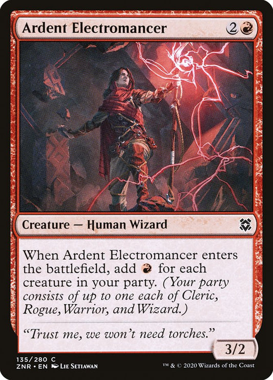 MTG Card Title: Ardent Electromancer ZNR/135