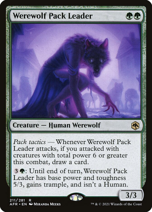 MTG Card Title: Werewolf Pack Leader AFR/211