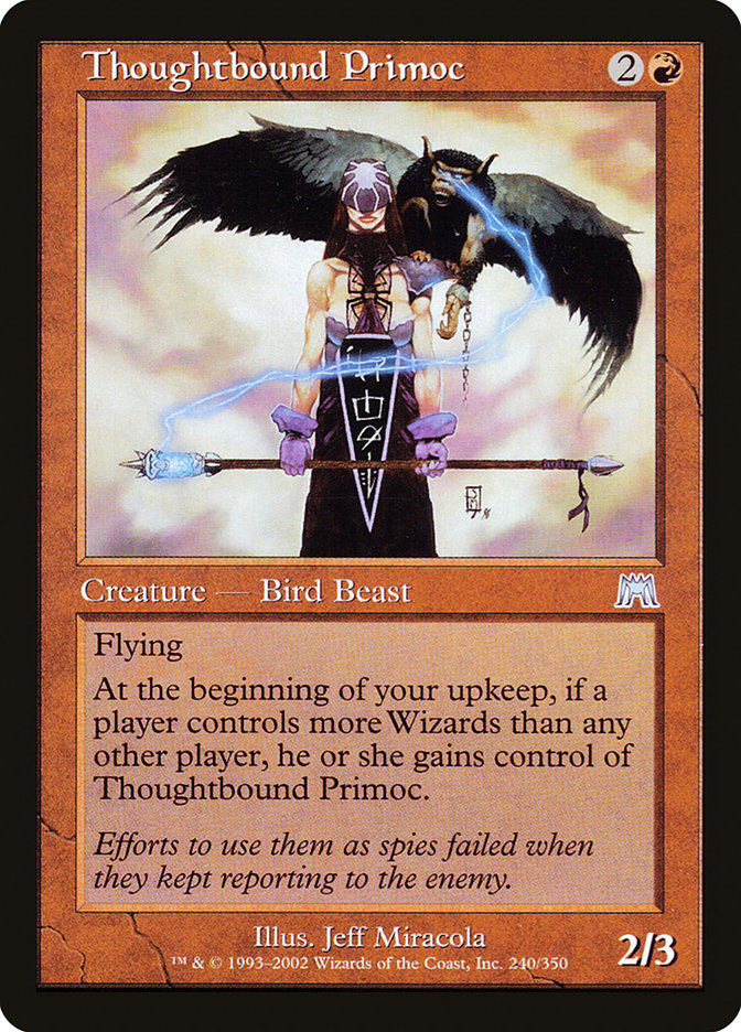 MTG Card Title: Thoughtbound Primoc ONS/240