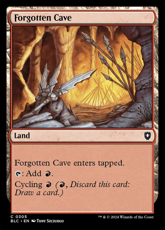 MTG Card Title: Forgotten Cave BLC/305