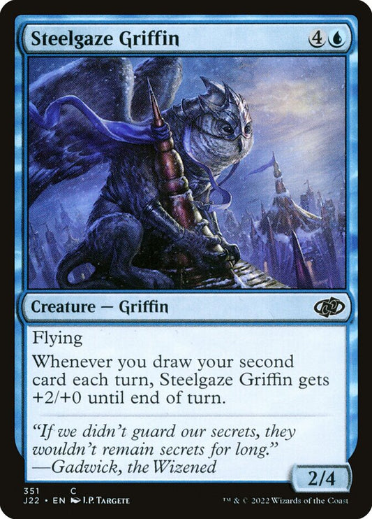 MTG Card Title: Steelgaze Griffin J22/351