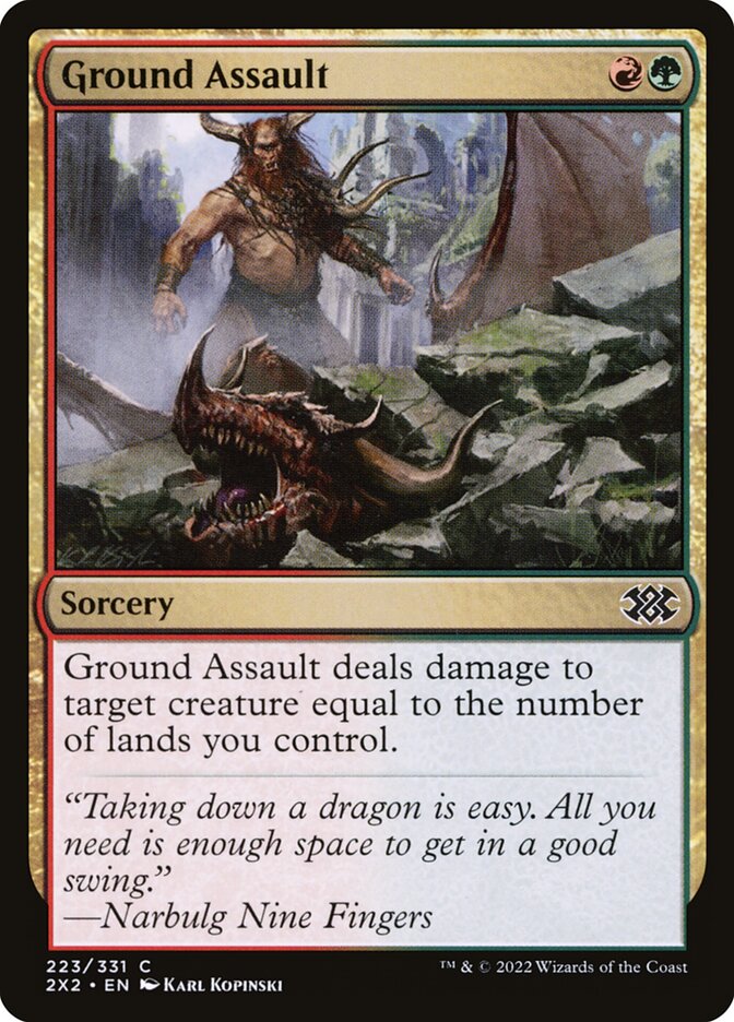 MTG Card Title: Ground Assault 2X2/223