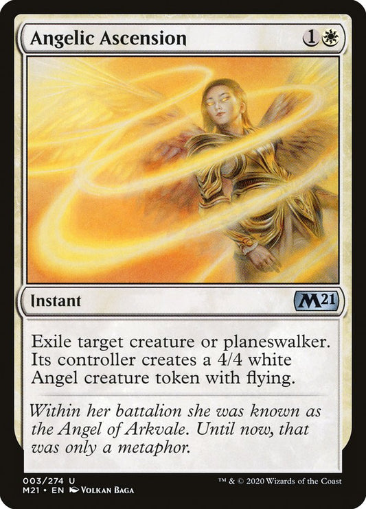 MTG Card Title: Angelic Ascension M21/3