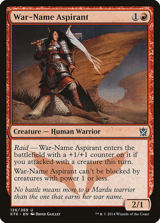 MTG Card Title: War-Name Aspirant KTK/126