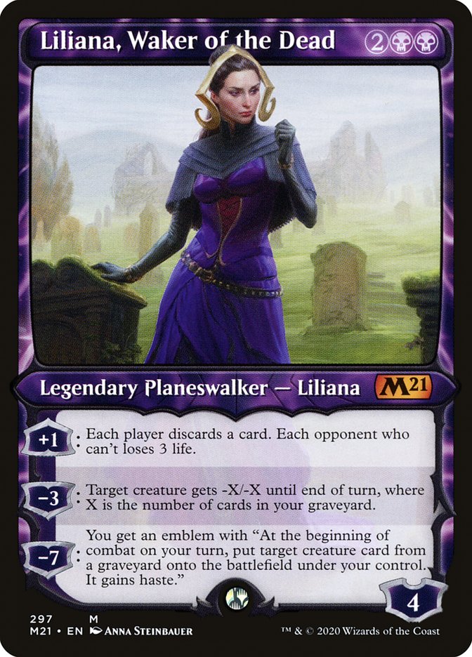 MTG Card Title: Liliana, Waker of the Dead M21/297