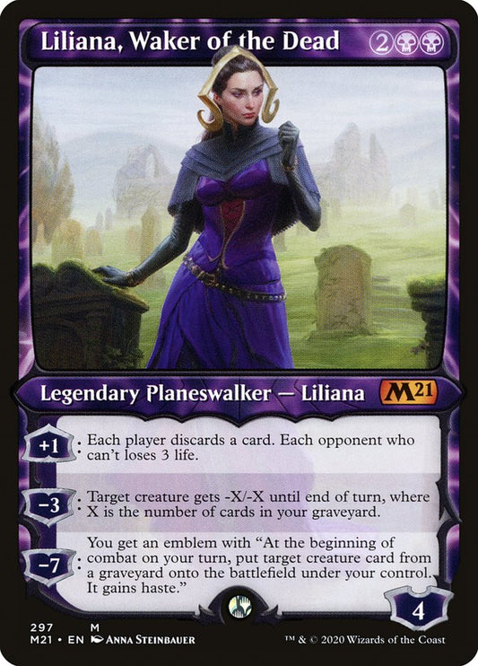 MTG Card Title: Liliana, Waker of the Dead M21/297