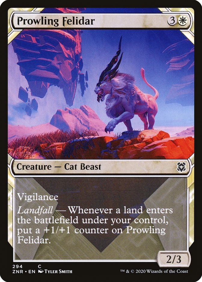 MTG Card Title: Prowling Felidar ZNR/294