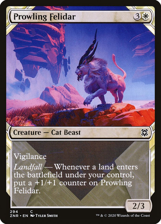 MTG Card Title: Prowling Felidar ZNR/294