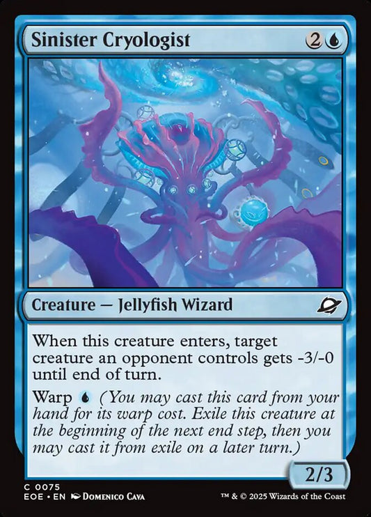MTG Card Title: Sinister Cryologist EOE/75