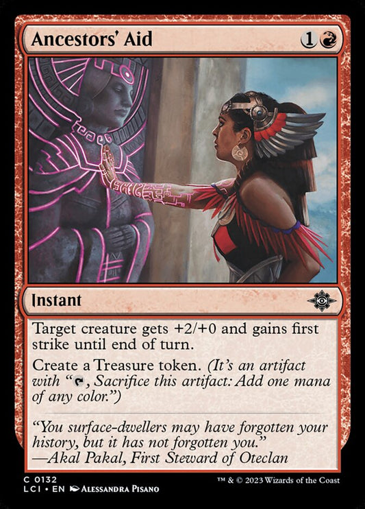 MTG Card Title: Ancestors' Aid LCI/132