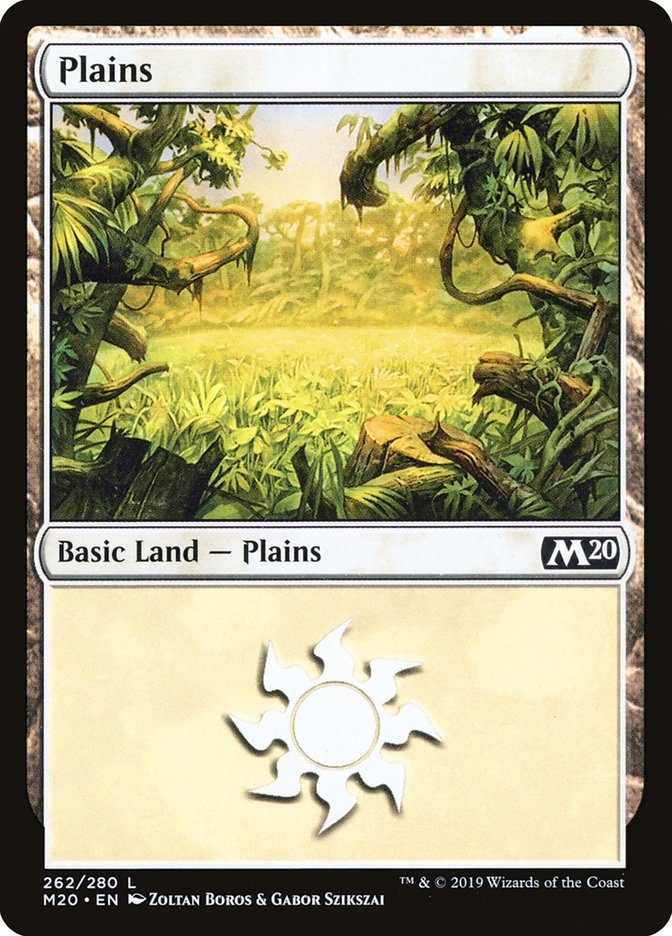 MTG Card Title: Plains M20/262
