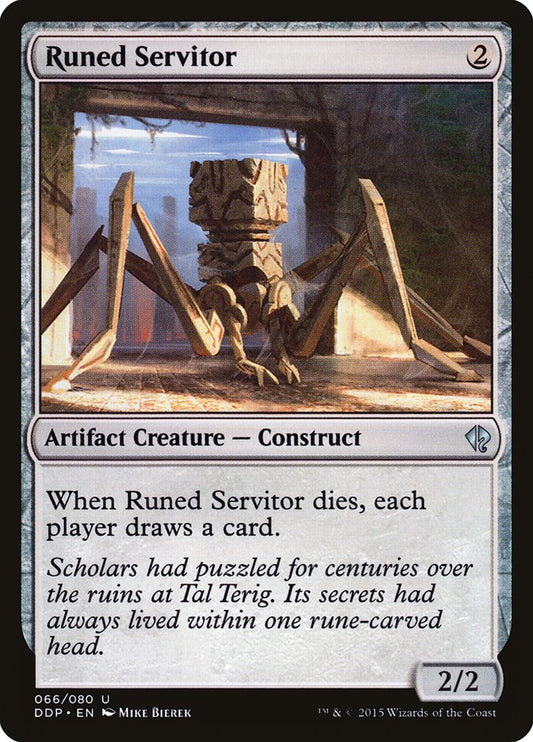 MTG Card Title: Runed Servitor DDP/66