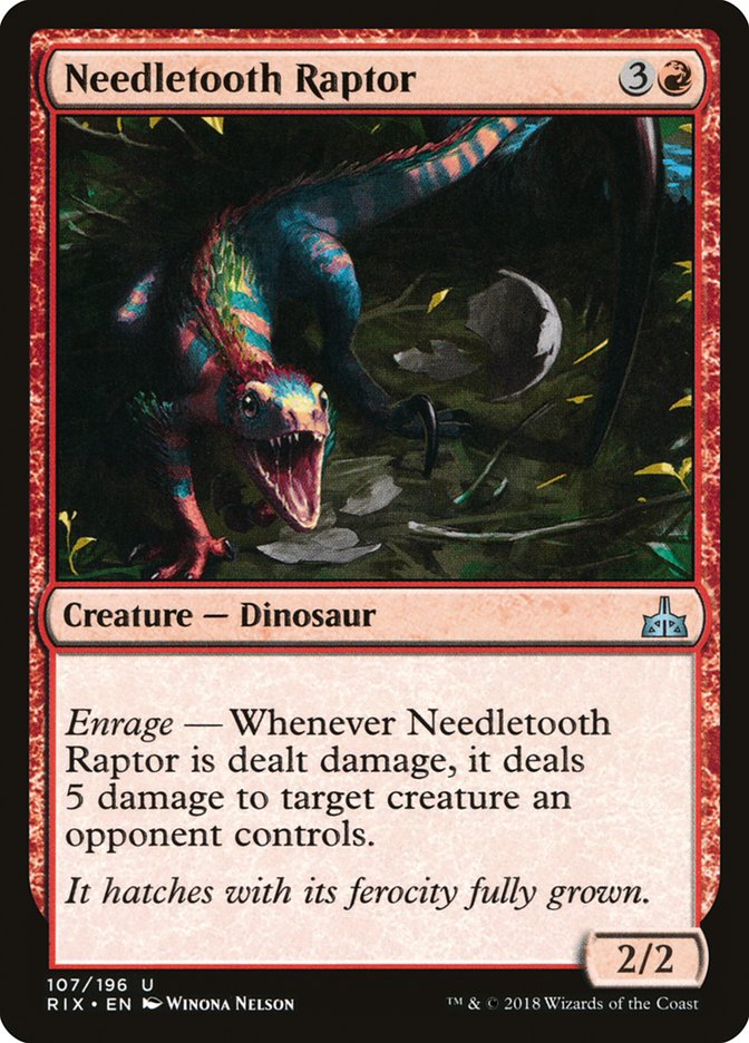 MTG Card Title: Needletooth Raptor RIX/107