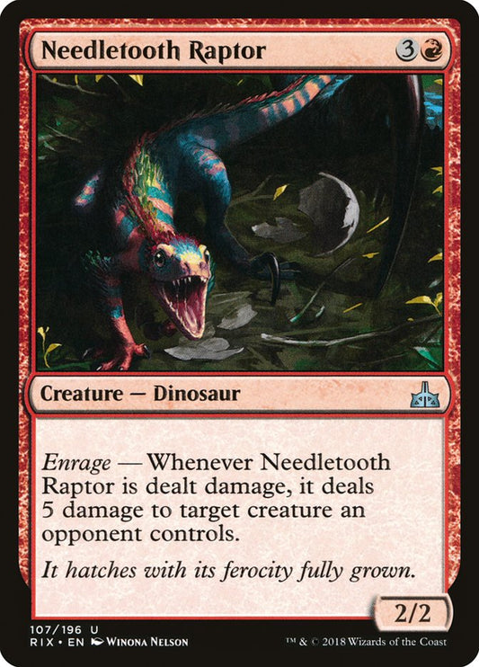 MTG Card Title: Needletooth Raptor RIX/107