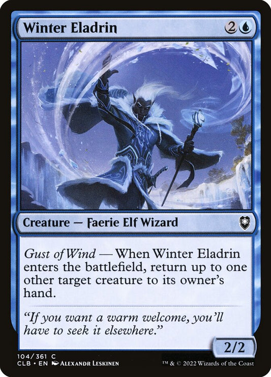 MTG Card Title: Winter Eladrin CLB/104