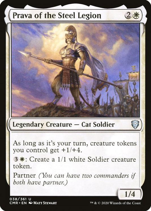 MTG Card Title: Prava of the Steel Legion CMR/38