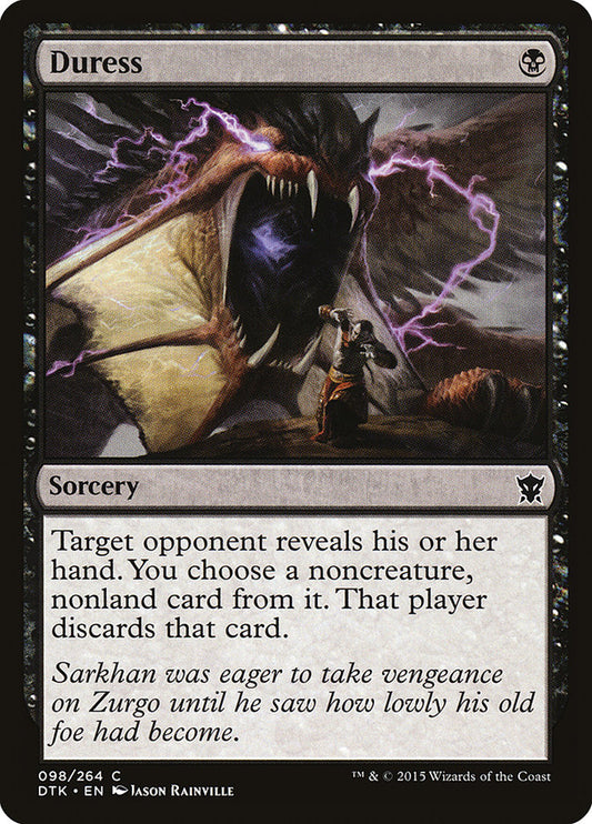 MTG Card Title: Duress DTK/98