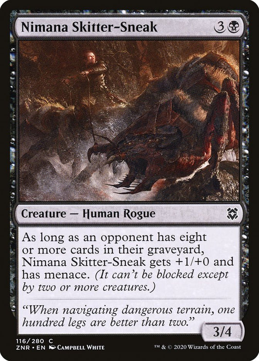 MTG Card Title: Nimana Skitter-Sneak ZNR/116