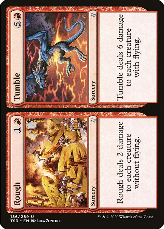 MTG Card Title: Rough // Tumble TSR/186