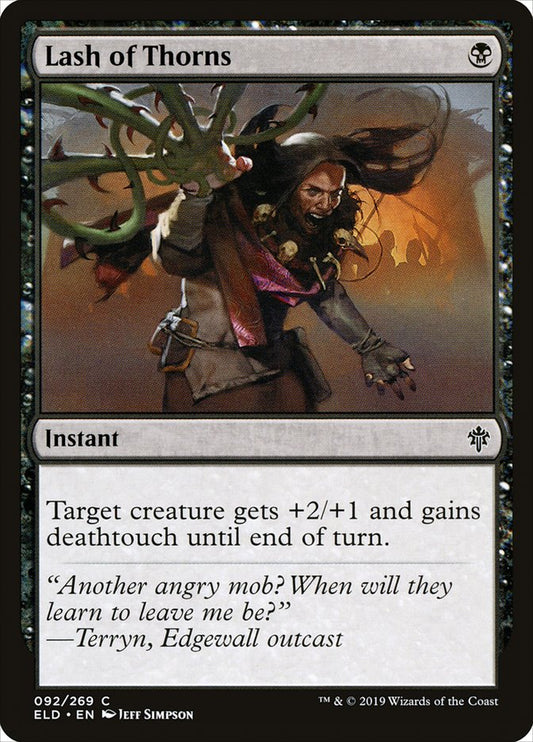 MTG Card Title: Lash of Thorns ELD/92