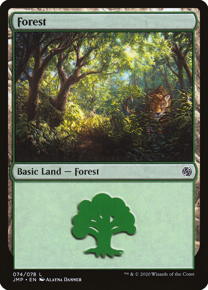 MTG Card Title: Forest JMP/74