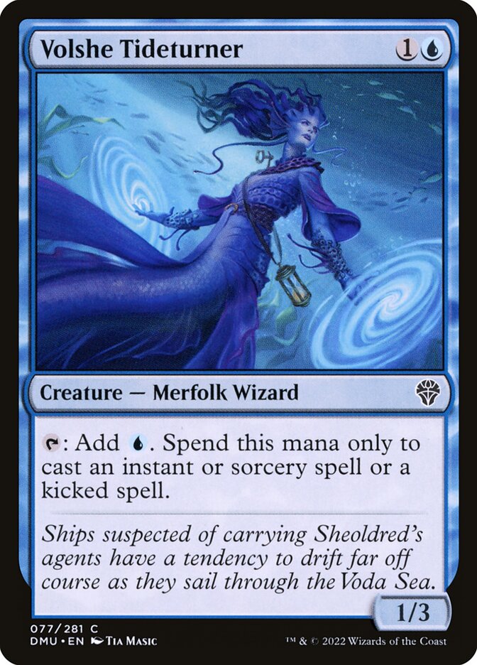 MTG Card Title: Volshe Tideturner DMU/77