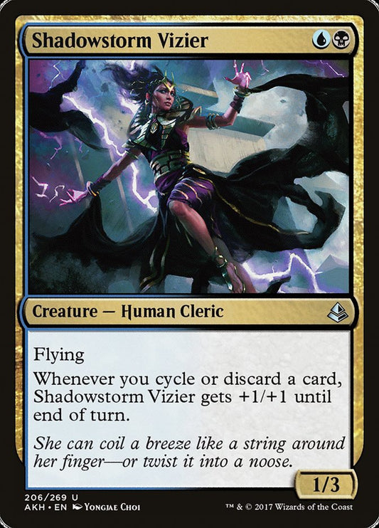 MTG Card Title: Shadowstorm Vizier AKH/206