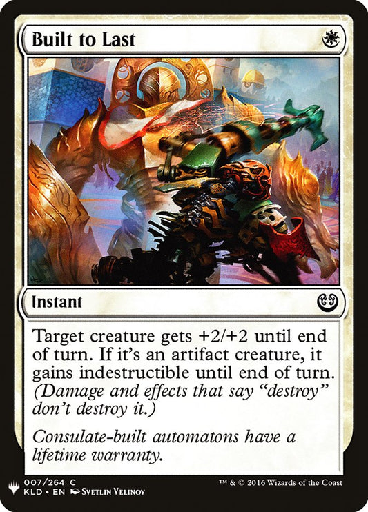 MTG Card Title: Built to Last PLST/KLD-7