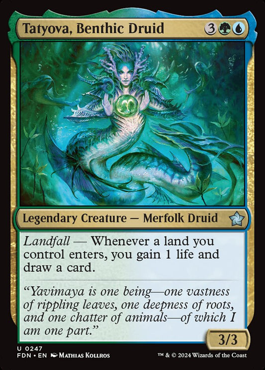 MTG Card Title: Tatyova, Benthic Druid FDN/247