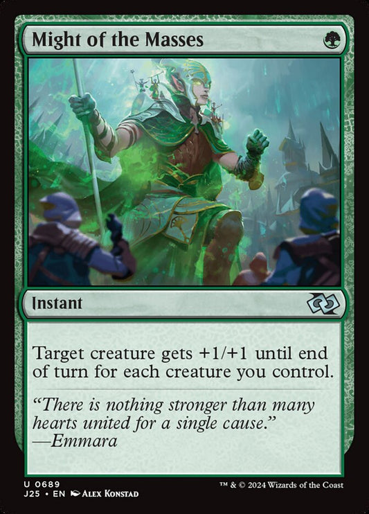 MTG Card Title: Might of the Masses J25/689