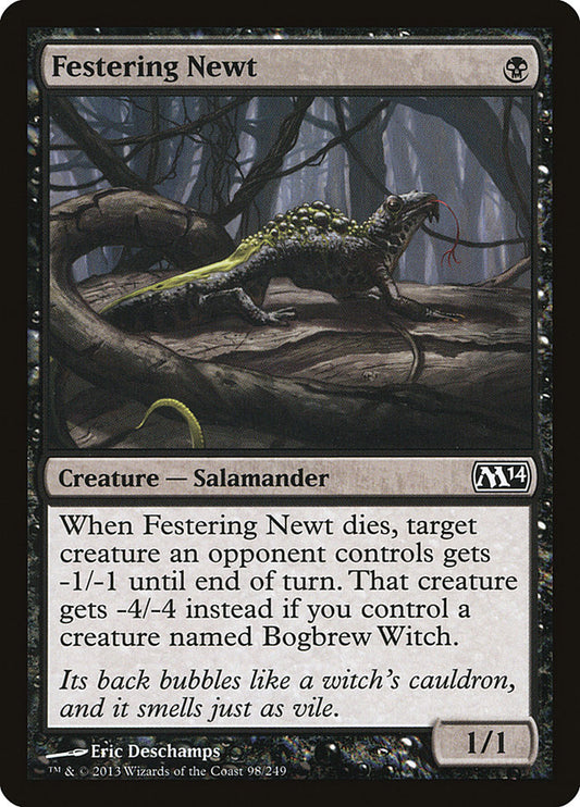 MTG Card Title: Festering Newt M14/98