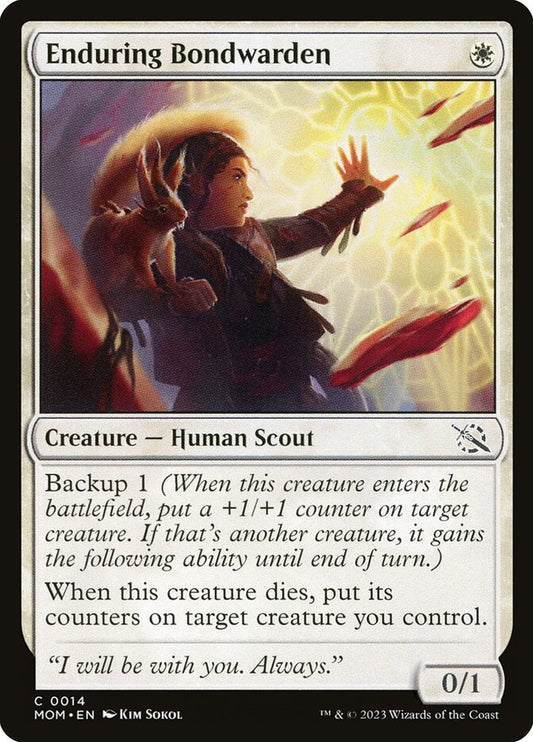 MTG Card Title: Enduring Bondwarden MOM/14