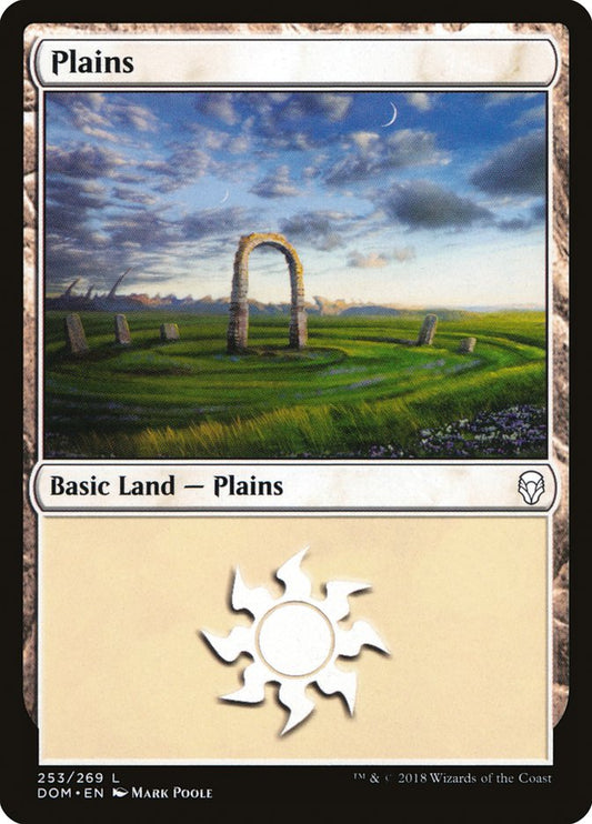 MTG Card Title: Plains DOM/253