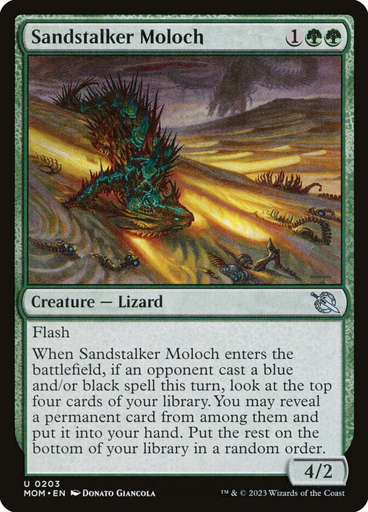 MTG Card Title: Sandstalker Moloch MOM/203